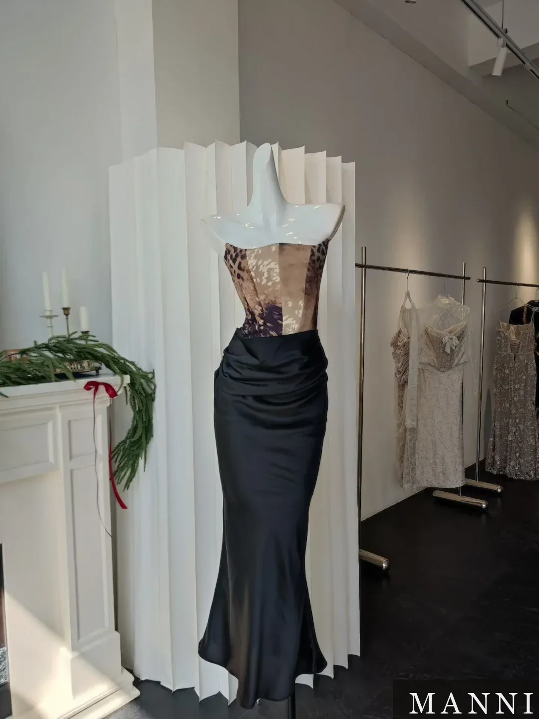 Embellished Strapless Gown · M5949