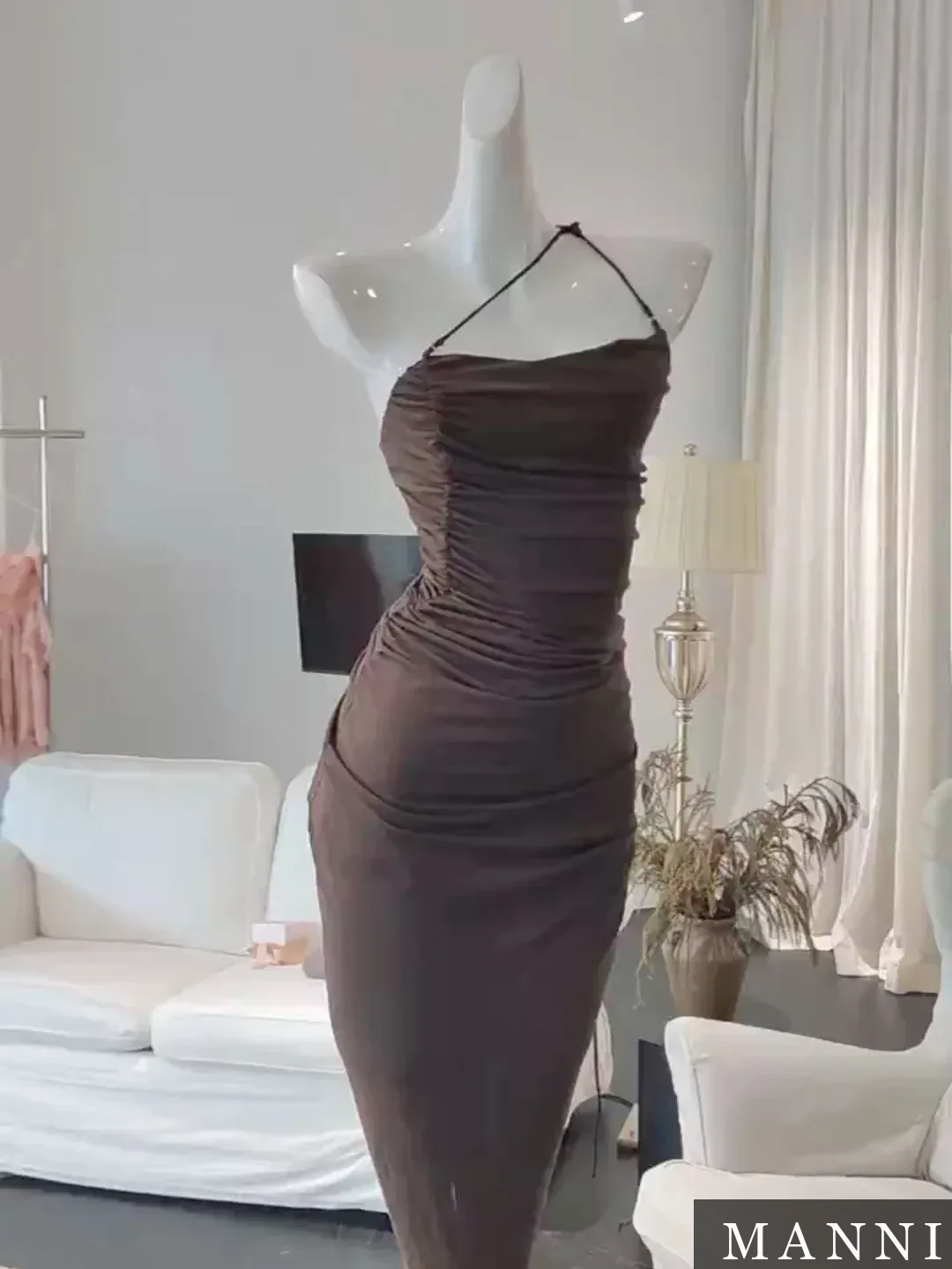 Asymmetric Tweed Dress · M7290